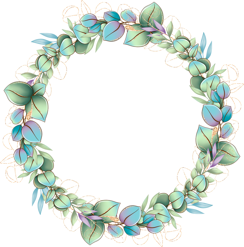 Leafy Circle Frame 